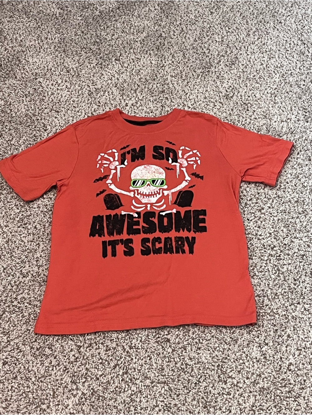 Kids Halloween Tee - "I'm So Awesome It's Scary"